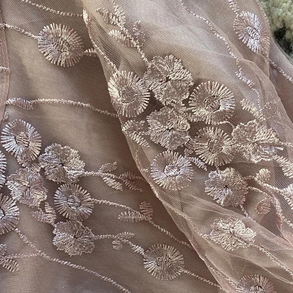 Charming Pink Floral Formal Dress - Picture 5 of 6